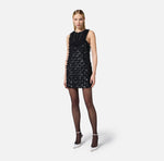 Kleid aus Tüll und Voile mit Schleifen