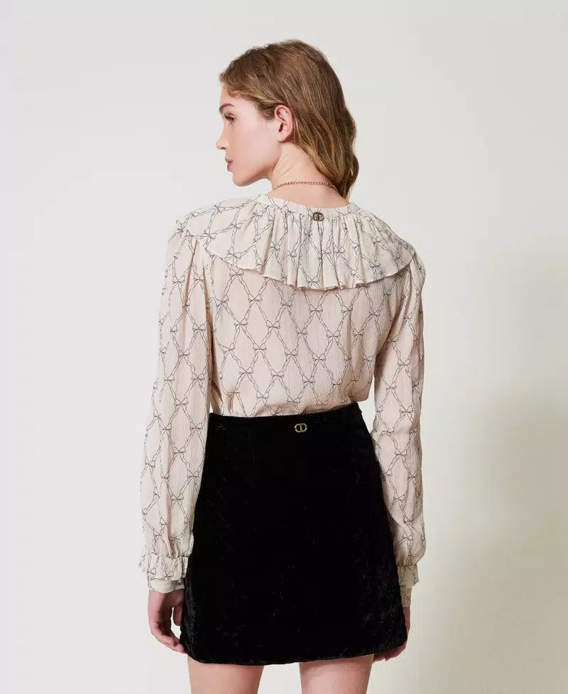 Mini-Stepprock aus Samt