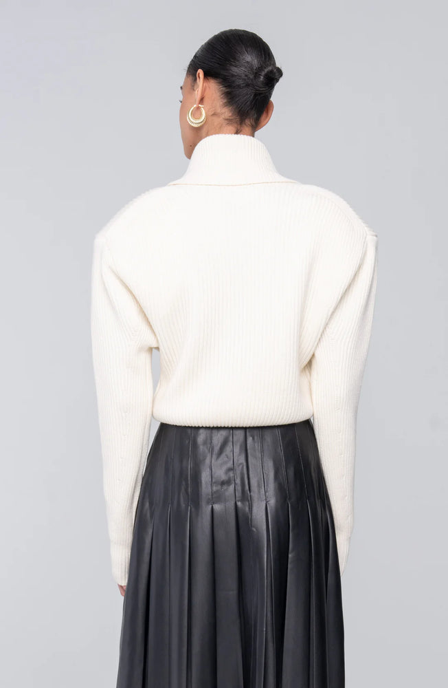 CAMILLA KNIT TOP - IVORY