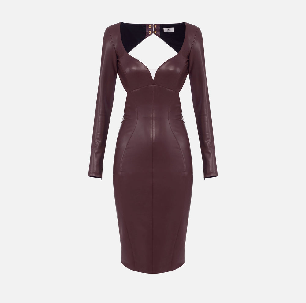 Kleid mit Cut-Out und Schmuckhaken