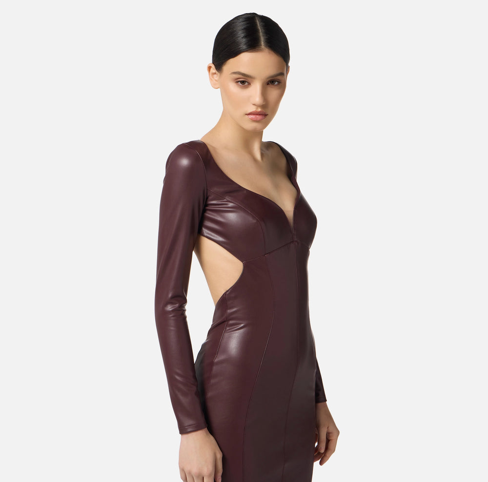 Kleid mit Cut-Out und Schmuckhaken