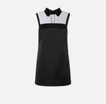 Kleid aus Duchesse mit Strass