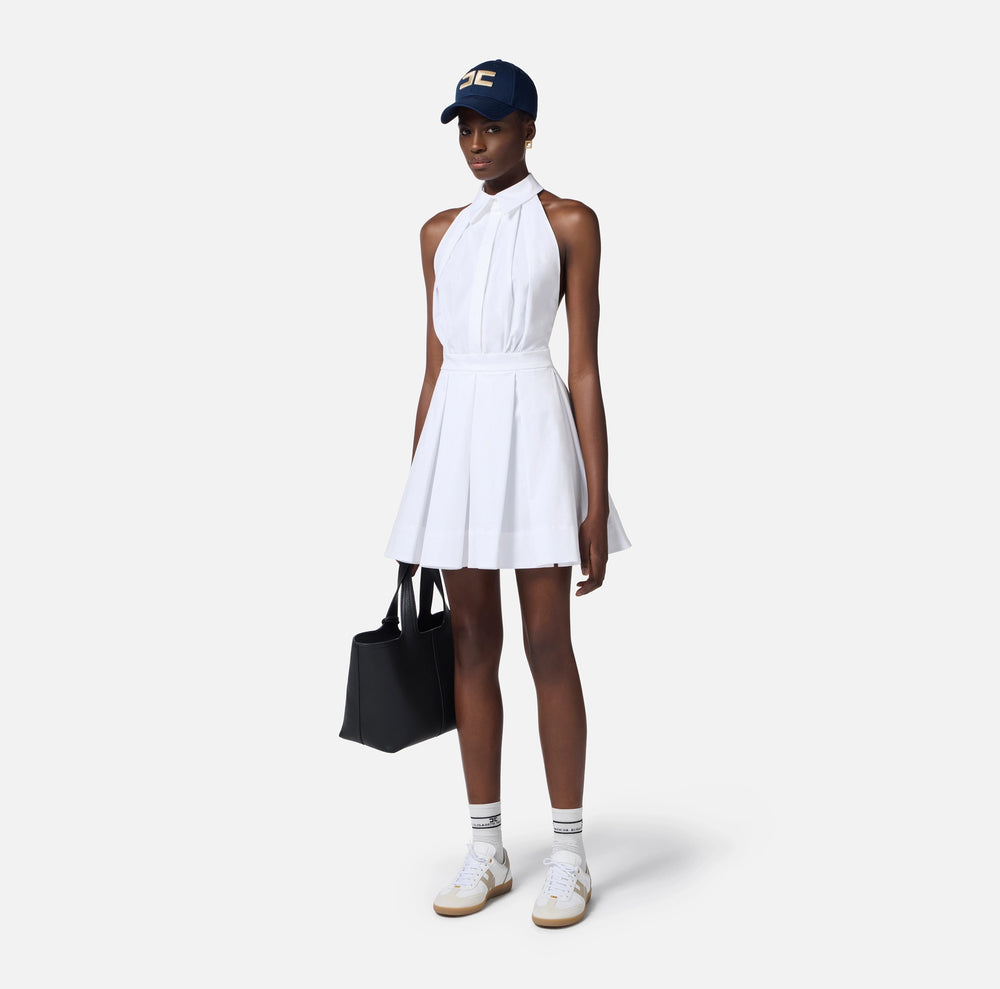 Kleid aus Baumwoll-Gabardine