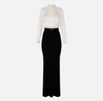 Red Carpet-Kleid aus Satin und Samt