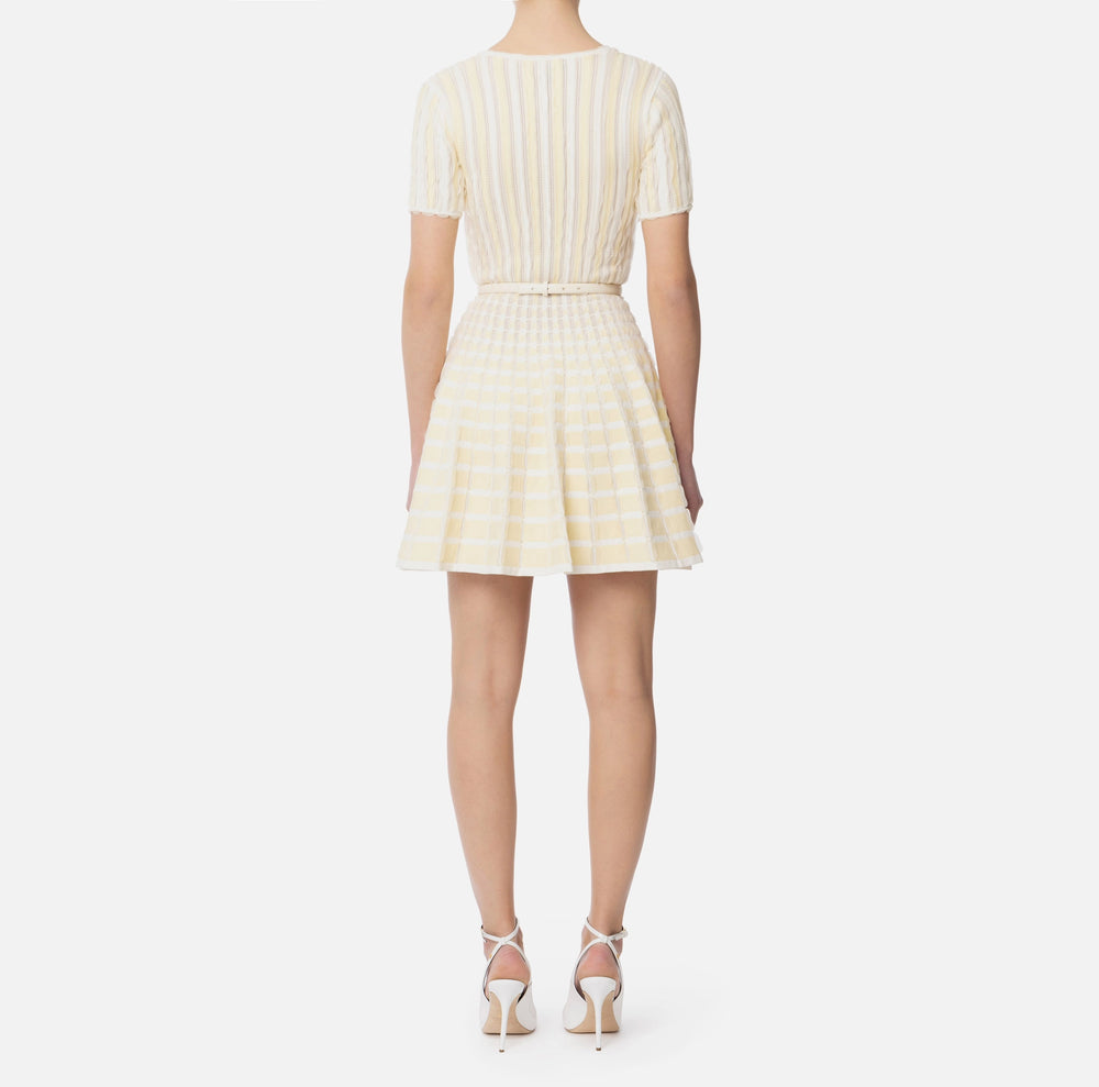 Kleid aus Viskose mit Minirüschen