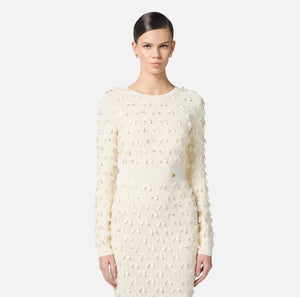 Kleid aus Stretch-Viskose mit Schleifen