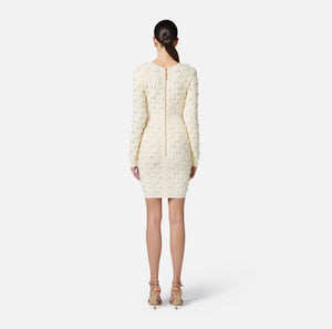 Kleid aus Stretch-Viskose mit Schleifen
