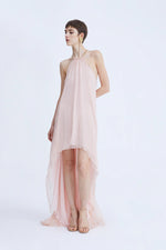 LONG SILK CHIFFON DRESS