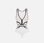Body mit Netzmuster und Cut-outs