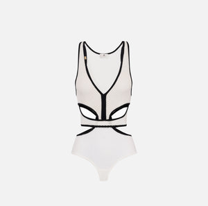 Body mit Netzmuster und Cut-outs
