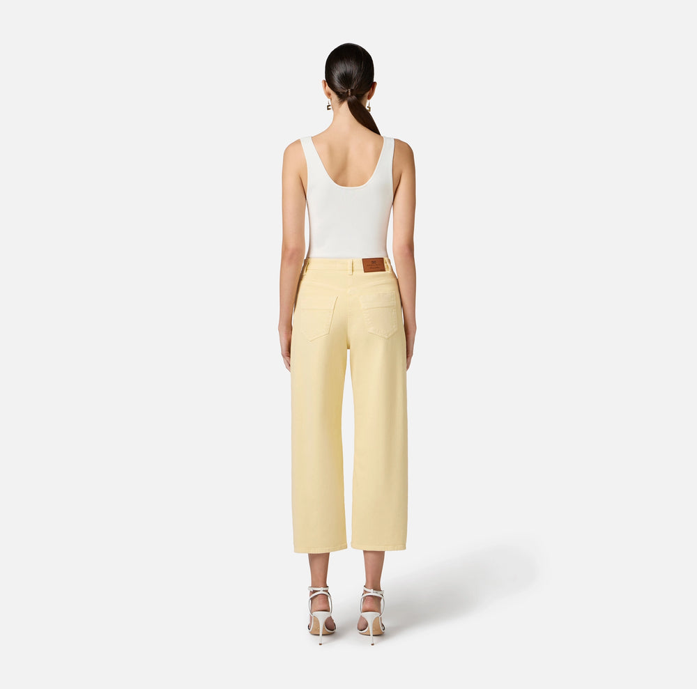 Body aus Viskose mit Transparenzen