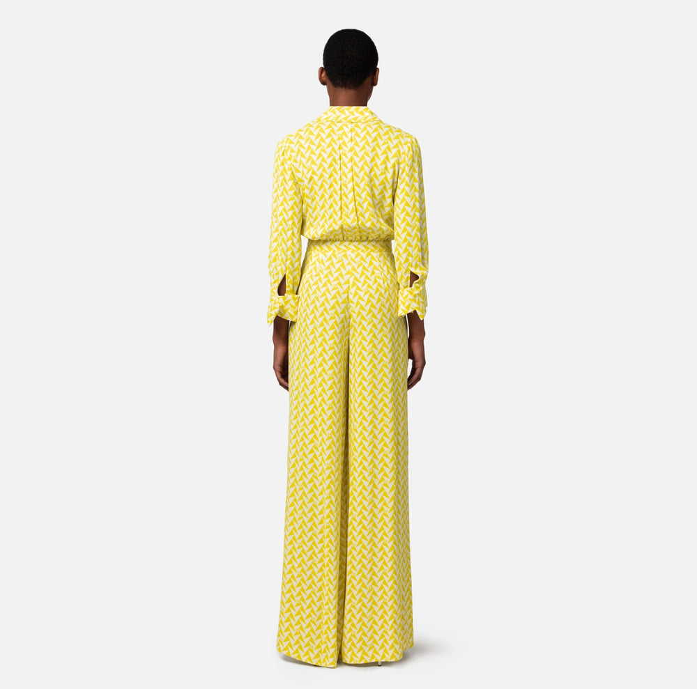 Jumpsuit aus bedrucktem Viskose-Georgette