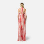Red Carpet Kleid aus Viskosestoff mit Tüllprint
