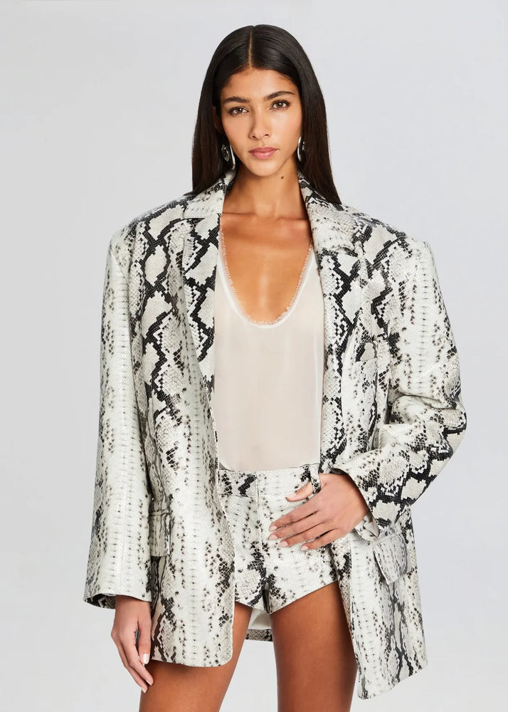 CHLOE LEATHER BLAZER