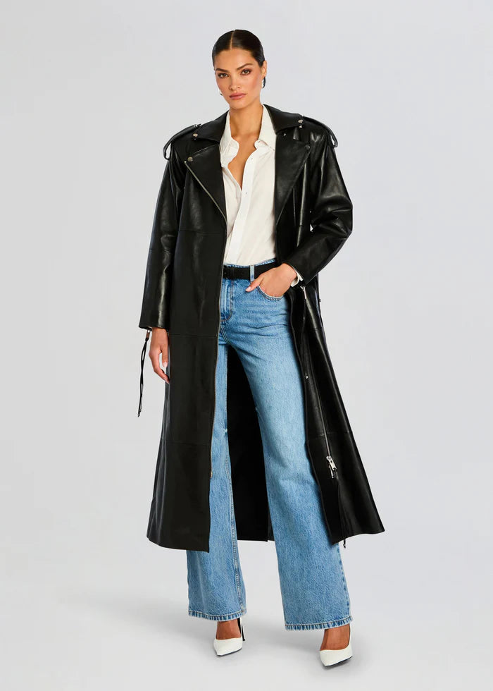 KNIGHTLEY LEATHER TRENCH COAT