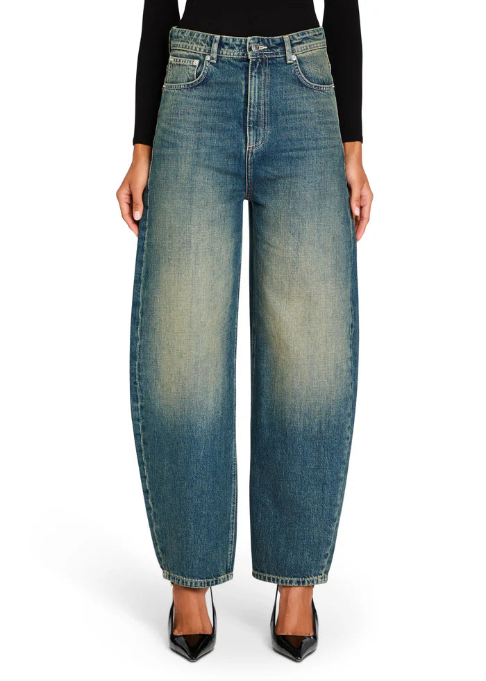 MARBEL MID RISE BARREL JEAN