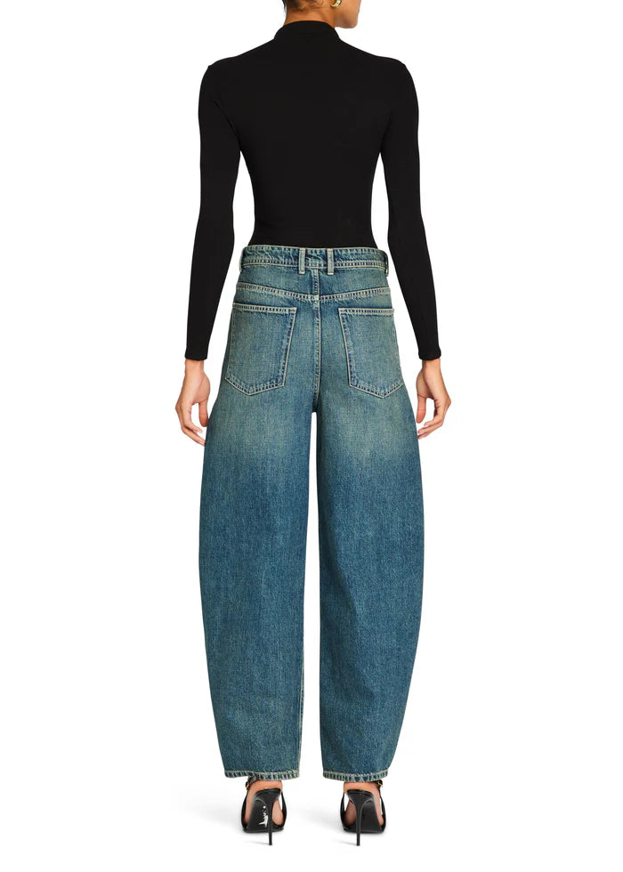 MARBEL MID RISE BARREL JEAN