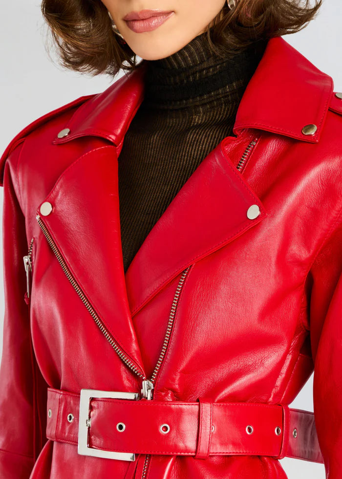 KNIGHTLEY LEATHER TRENCH COAT