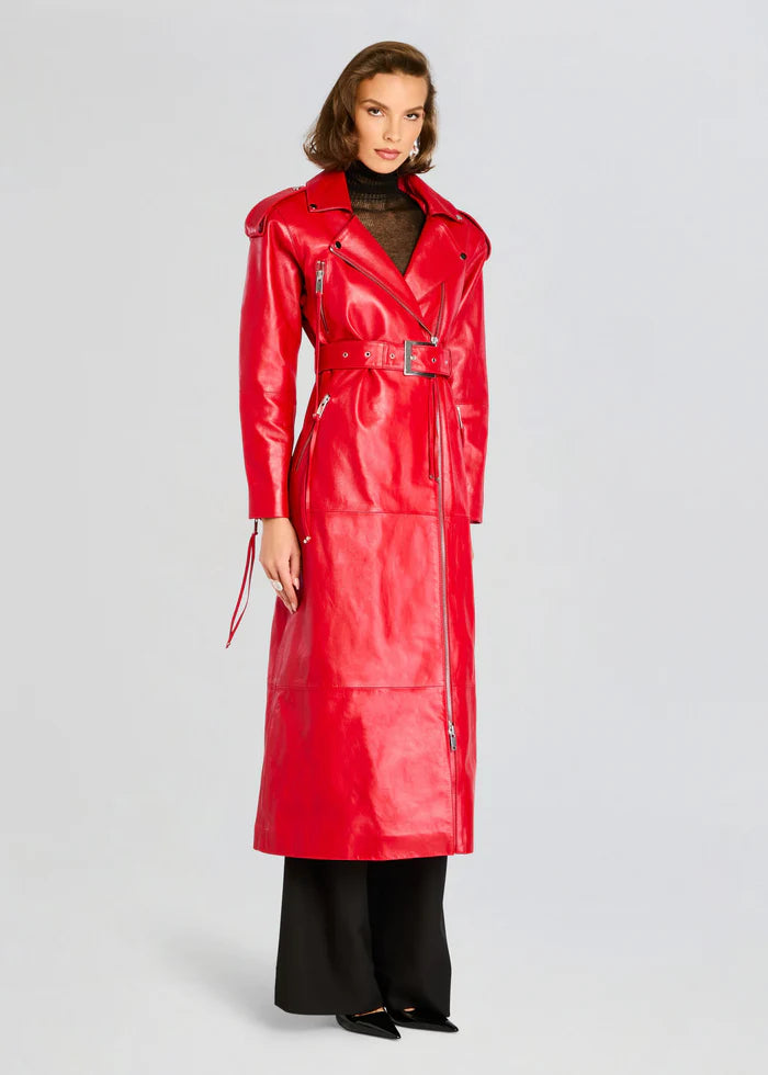 KNIGHTLEY LEATHER TRENCH COAT