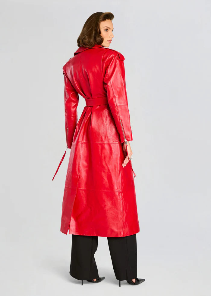 KNIGHTLEY LEATHER TRENCH COAT