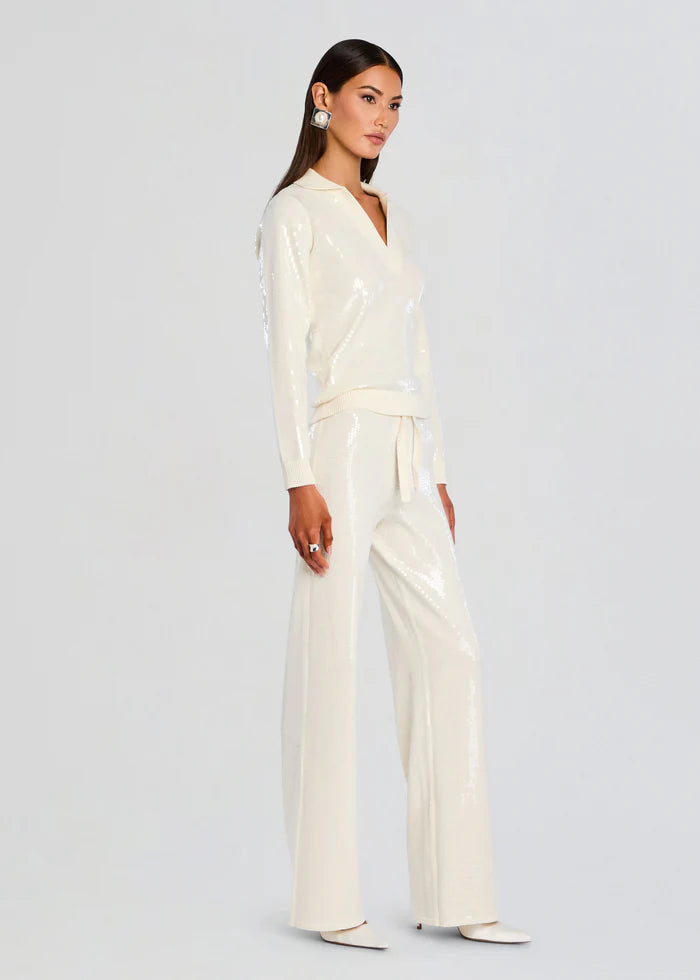 NATALIA SEQUIN KNIT PANT