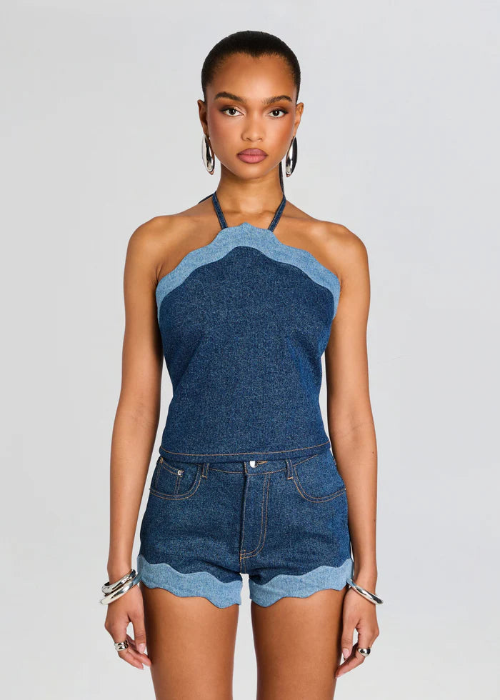 RHONDA DENIM TOP