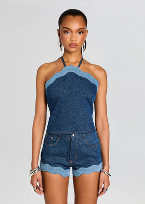 RHONDA DENIM TOP