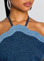 RHONDA DENIM TOP
