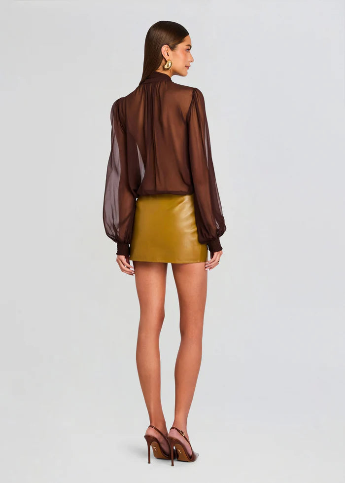 HASLI SILK CHIFFON TOP