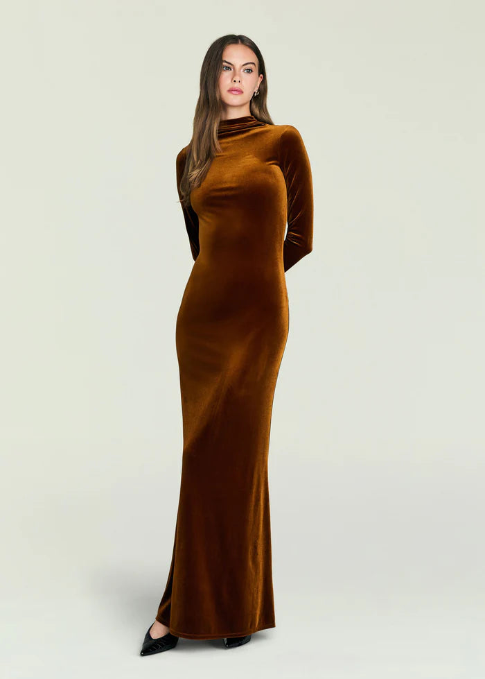 VIOLA VELVET MAXI DRESS