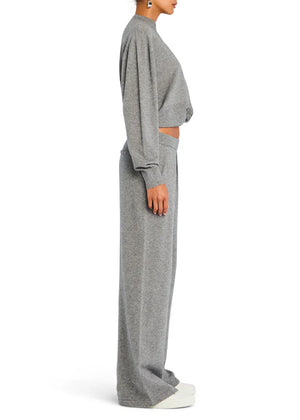 ALYA KNIT PLEATED TROUSERS