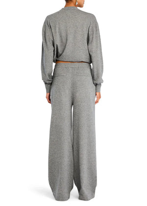 ALYA KNIT PLEATED TROUSERS