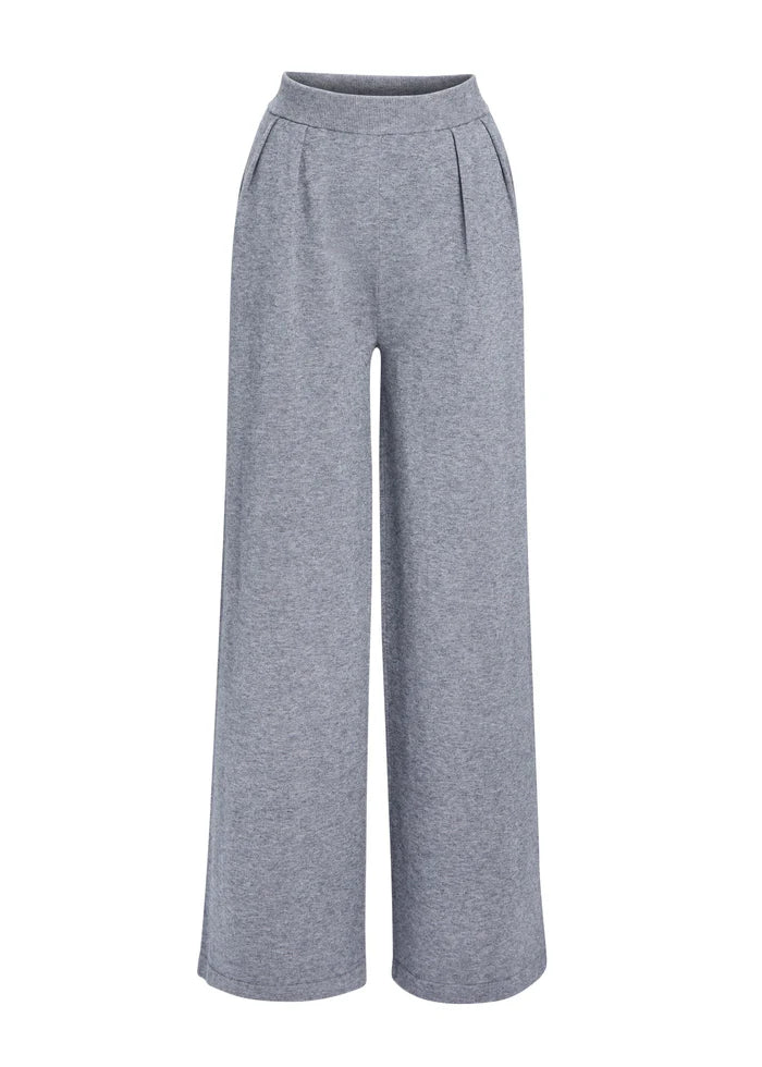 ALYA KNIT PLEATED TROUSERS