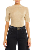 IRIS METALLIC KNIT TOP