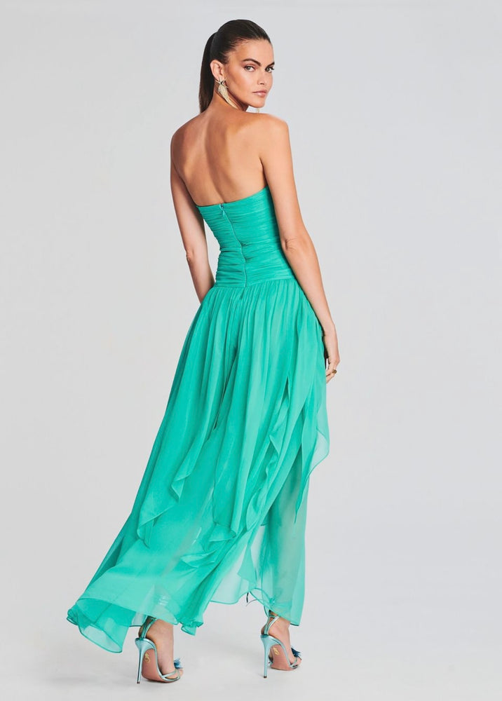 PEROLA SILK CHIFFON DRESS