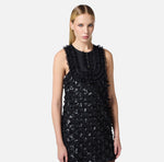 Kleid aus Tüll und Voile mit Schleifen