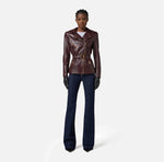 Bikerjacke aus Leder