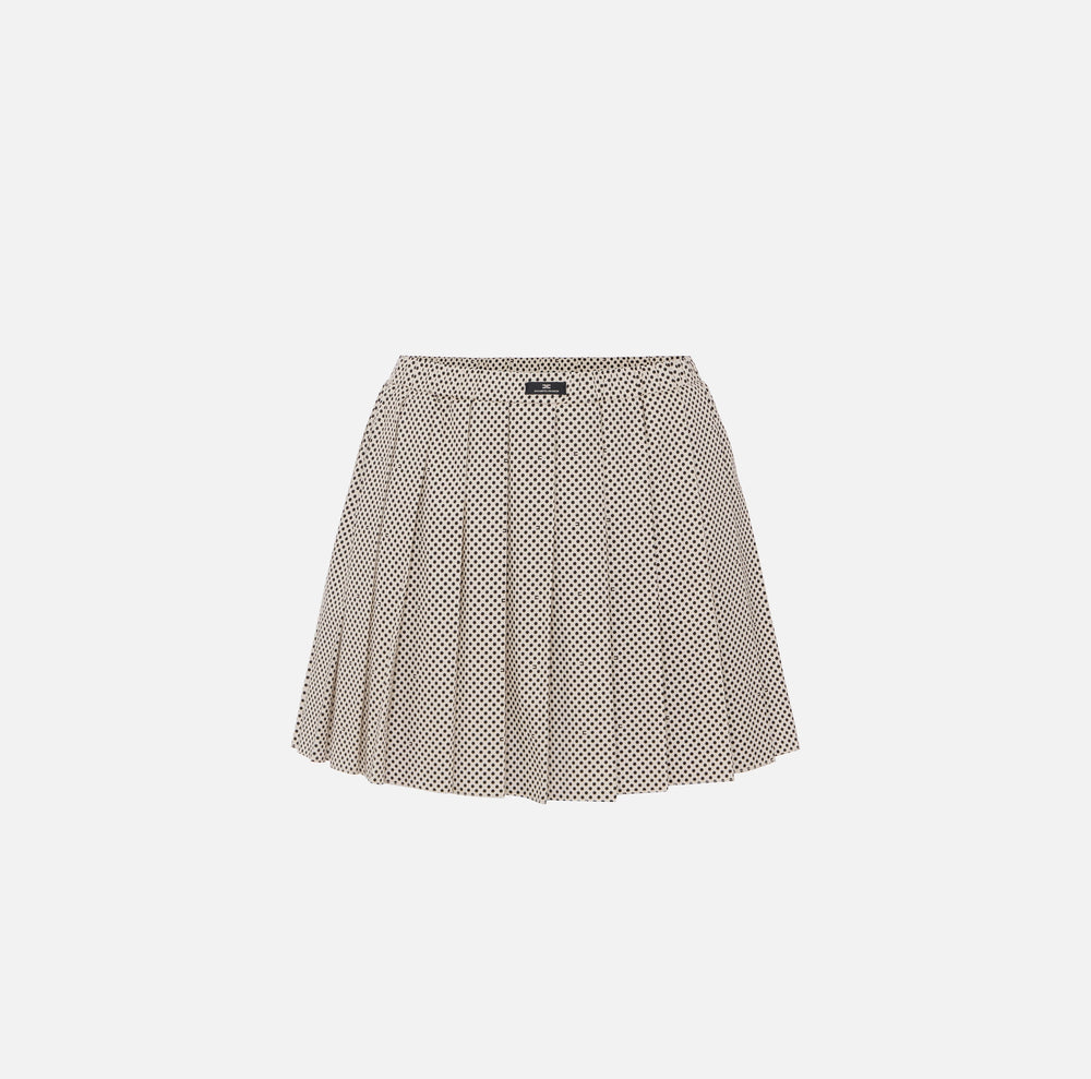 Rock aus Baumwolle mit Tupfen-Print