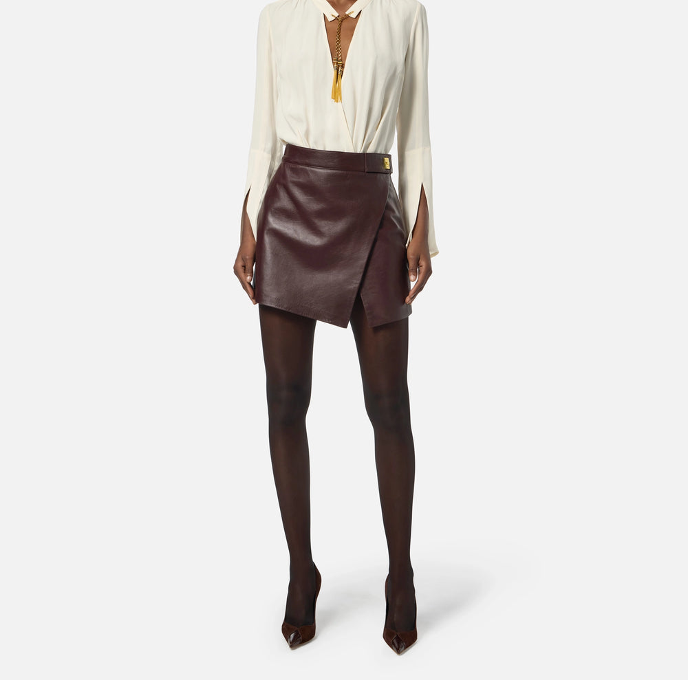 Minirock aus Nappaleder