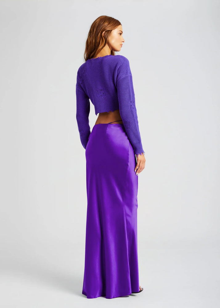 SILVANA SILK MAXI SKIRT