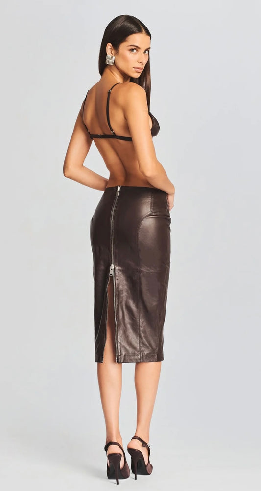 MERCY LEATHER SKIRT