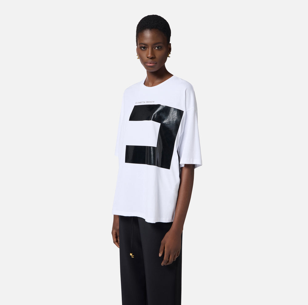 T-Shirt aus Jersey mit Maxi-Logo