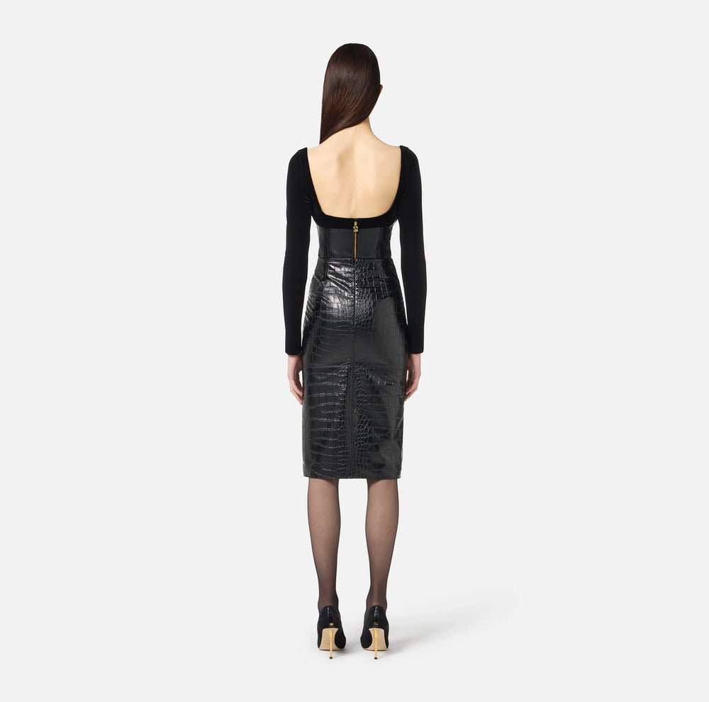 Bustier-Top aus Samt