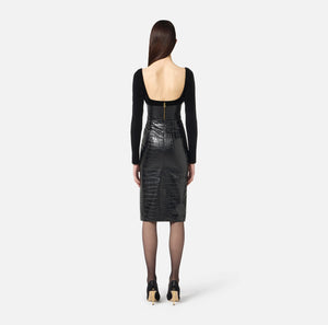 Bustier-Top aus Samt