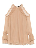 BLUSH PINK SILK MINI DRESS AMEN - WOMEN