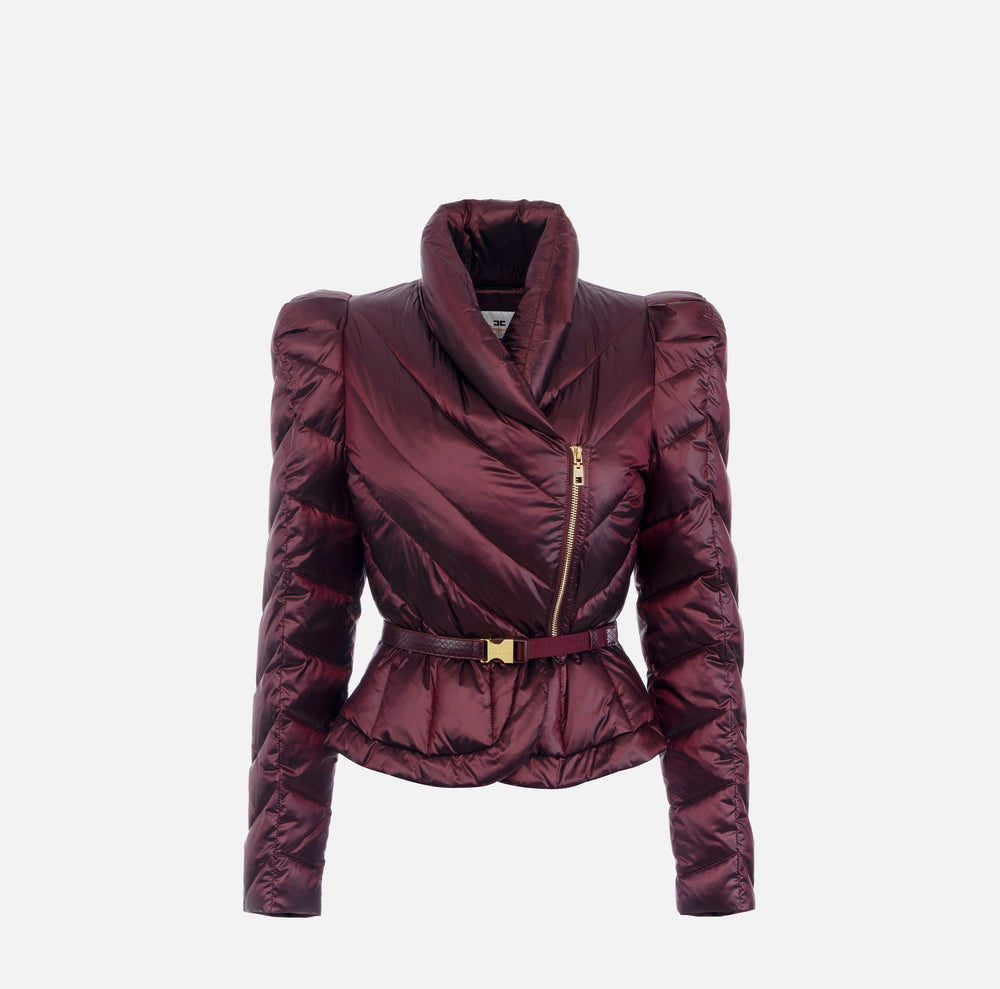 Steppjacke aus Segeltuch mit Schößchen