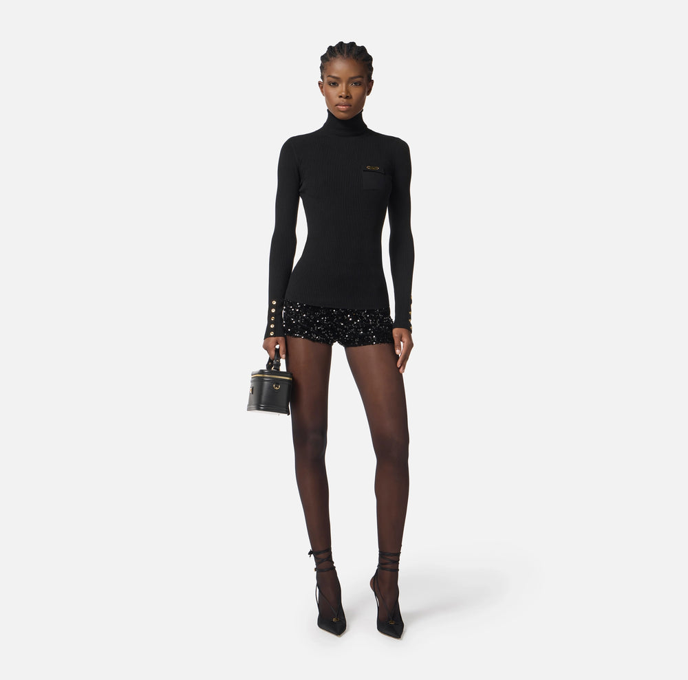Shorts aus Pailletten