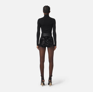 Shorts aus Pailletten