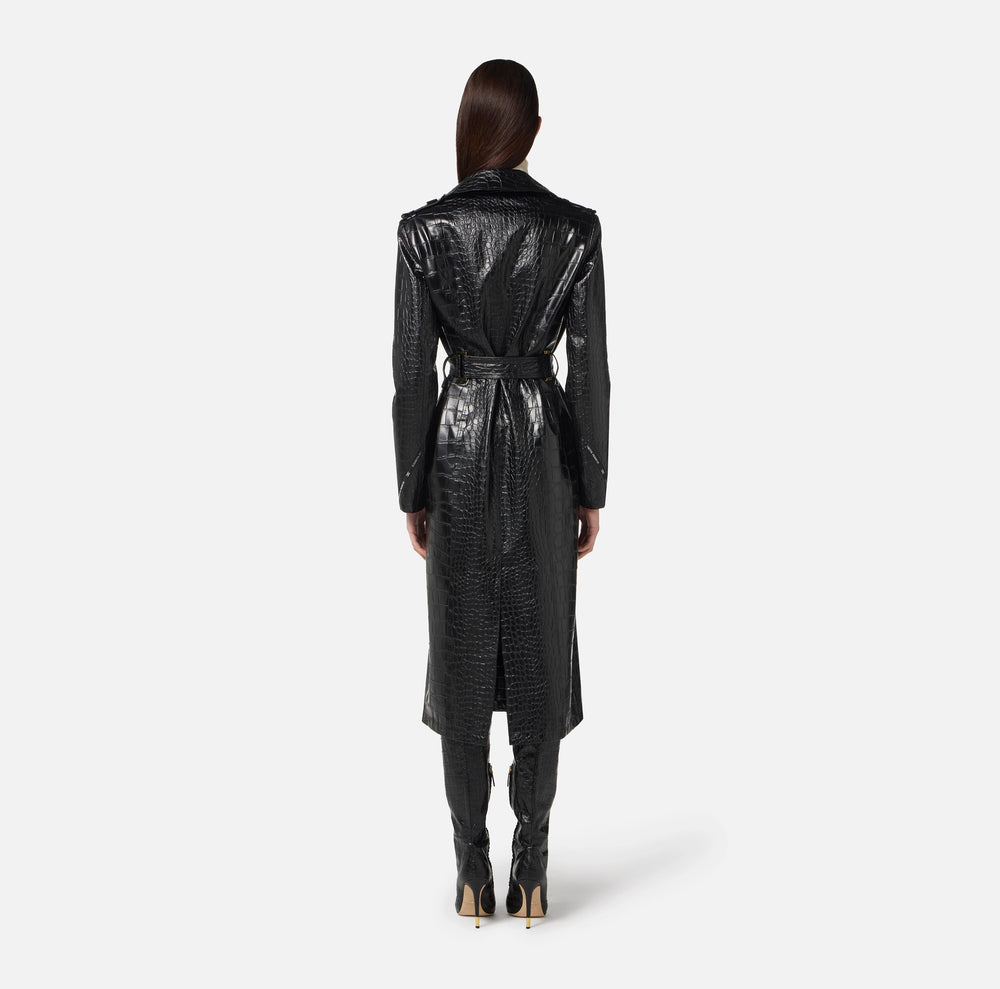 Trench con stampa cocco