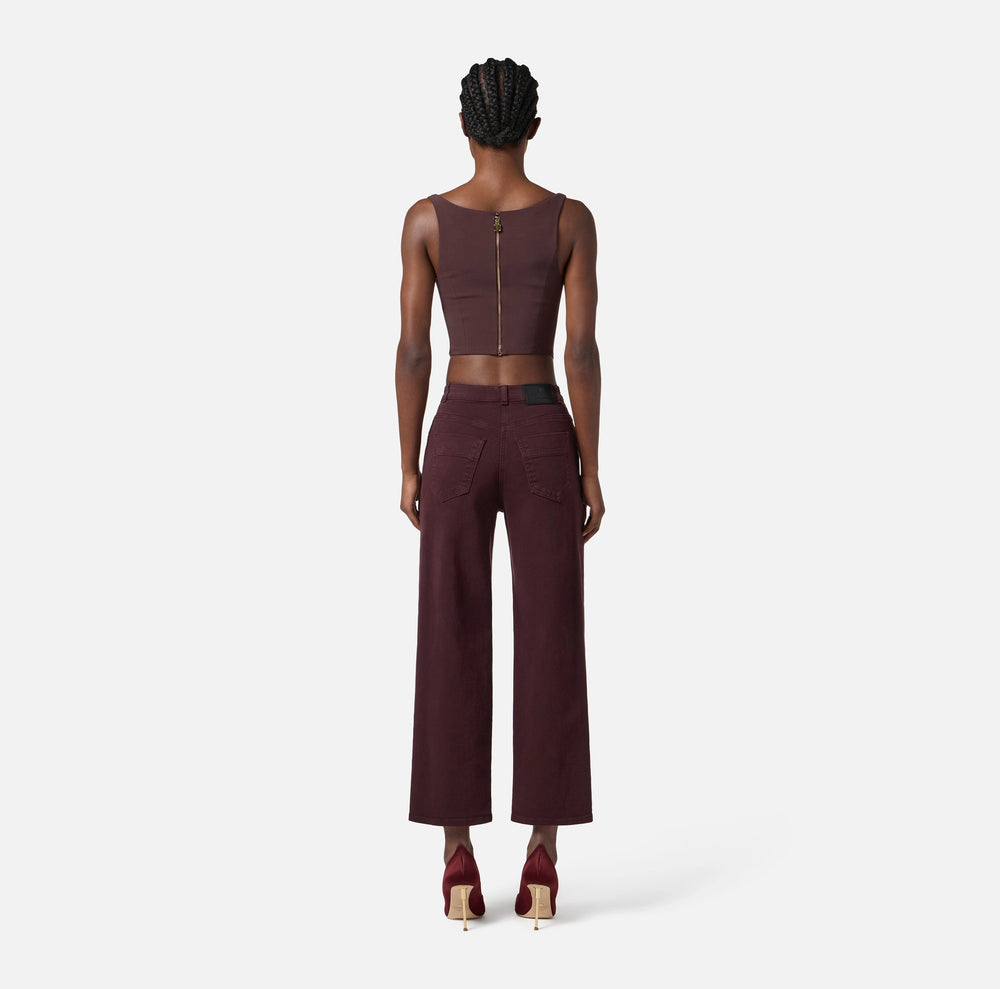 Top bustier in tessuto bielastico